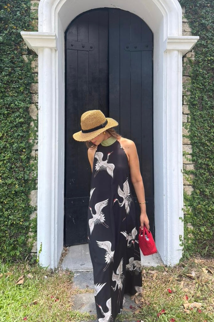 The black crane dress