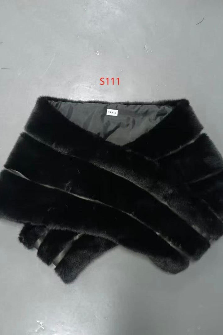 Faux fur stole: 2 colours
