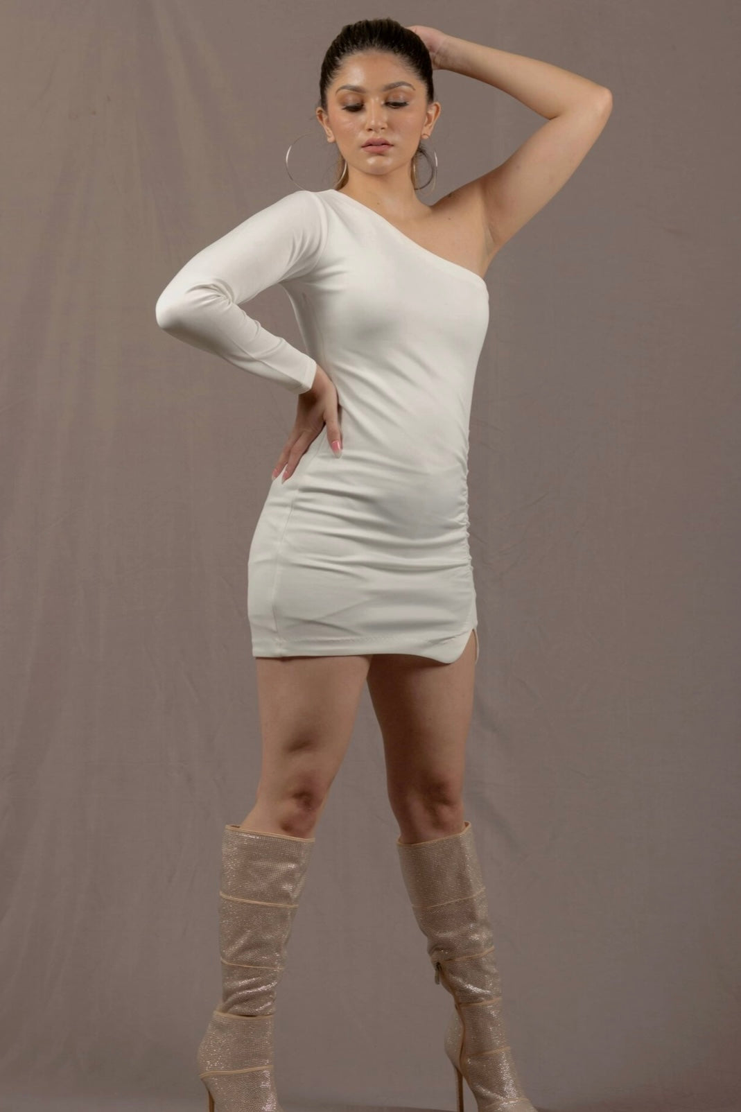 One shoulder dress