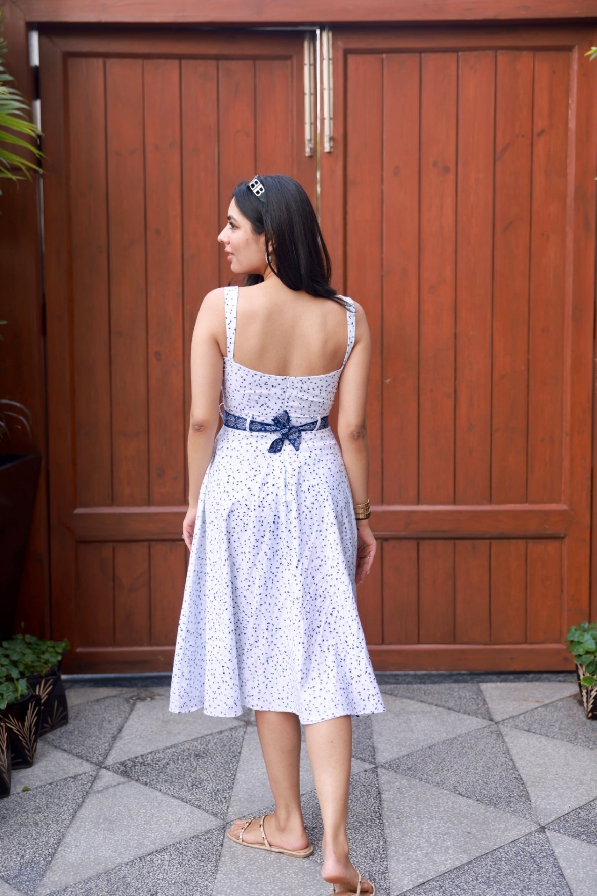 Blueish Midi Dress