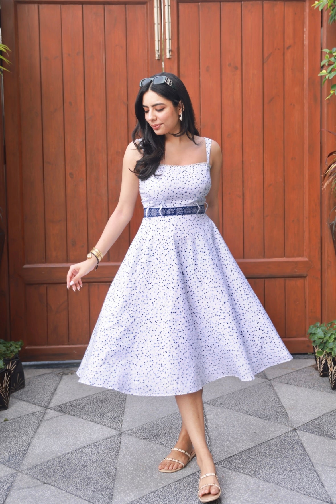 Blueish Midi Dress