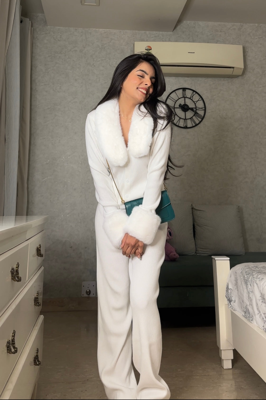 The furry coord set: 6 colours