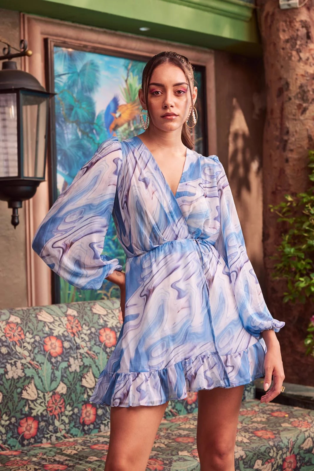 Wrapped In Waves Dress