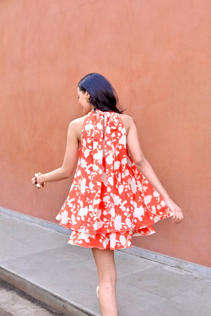 Coral Riviera Dress