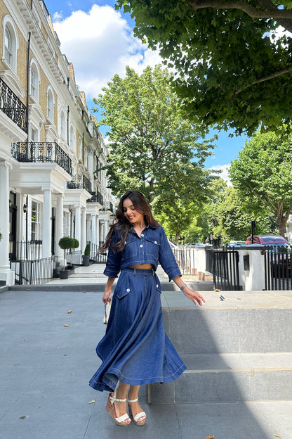 Denim drama set