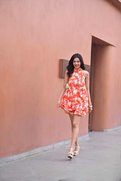 Coral Riviera Dress