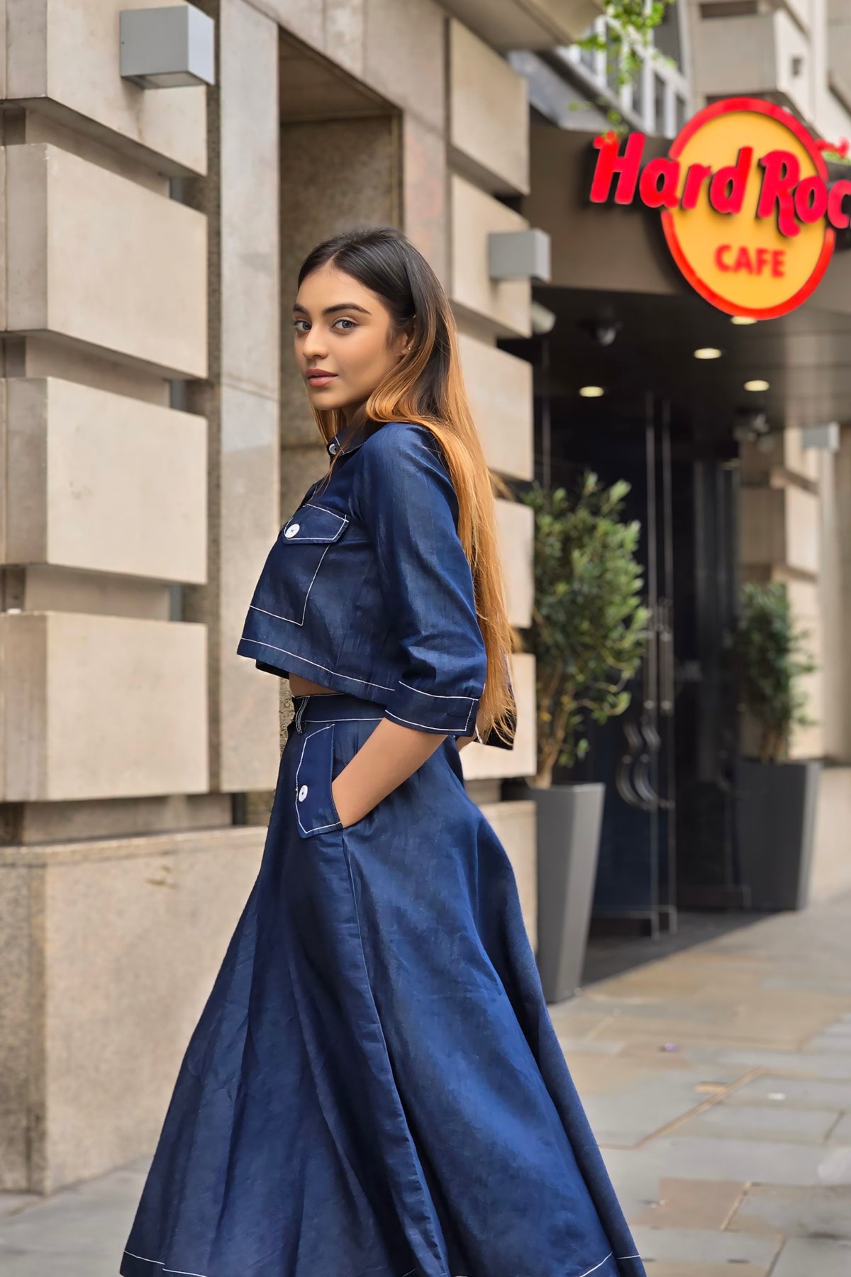 Denim drama set
