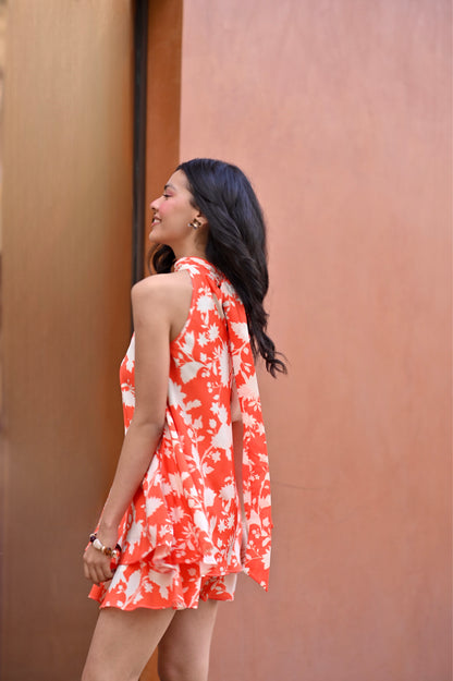 Coral Riviera Dress