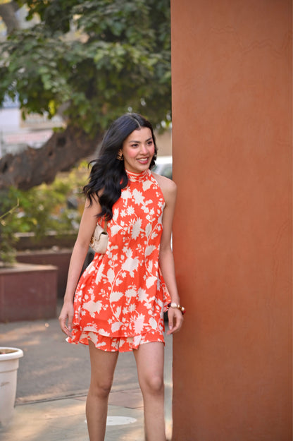 Coral Riviera Dress