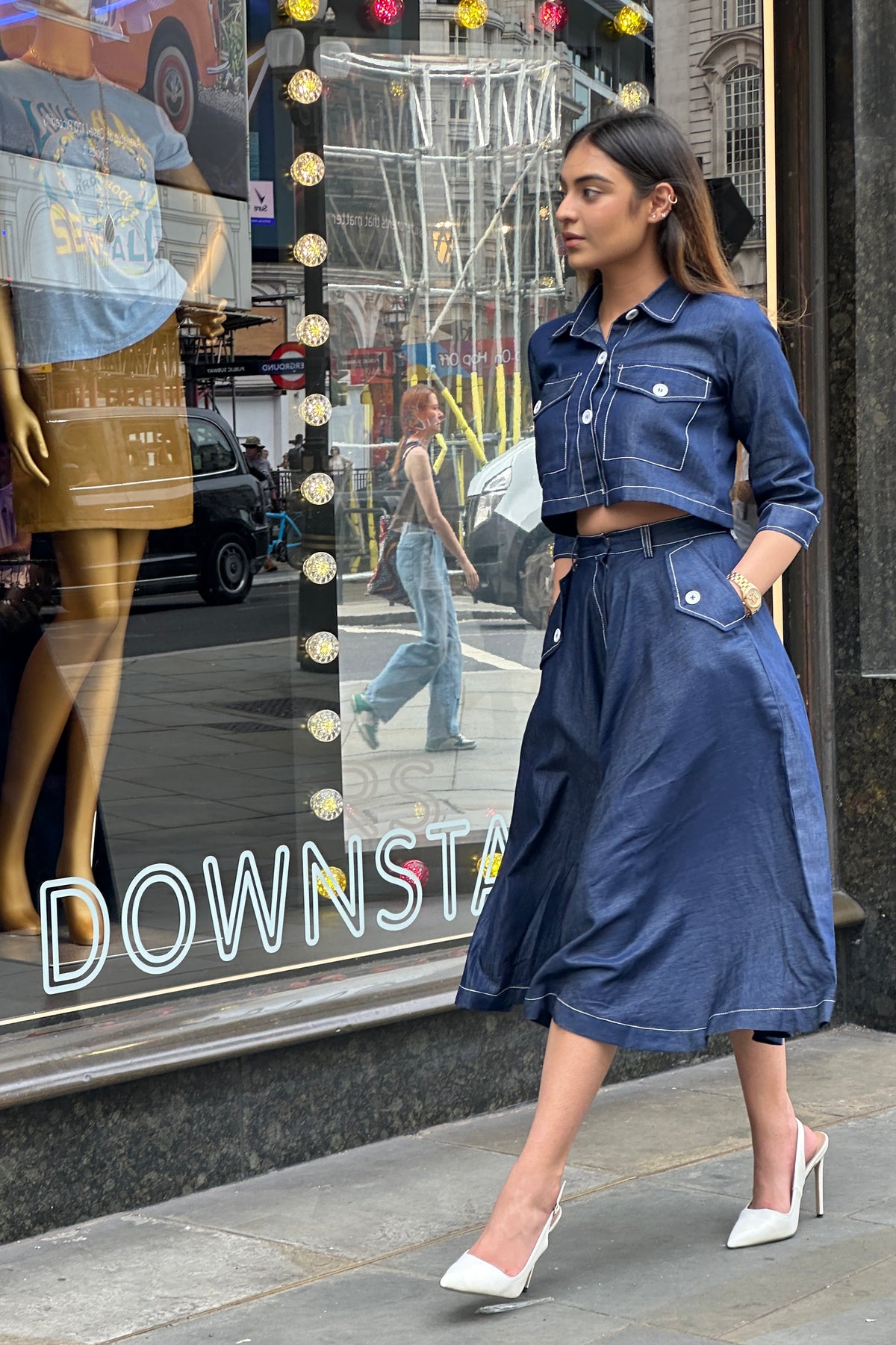 Denim drama set