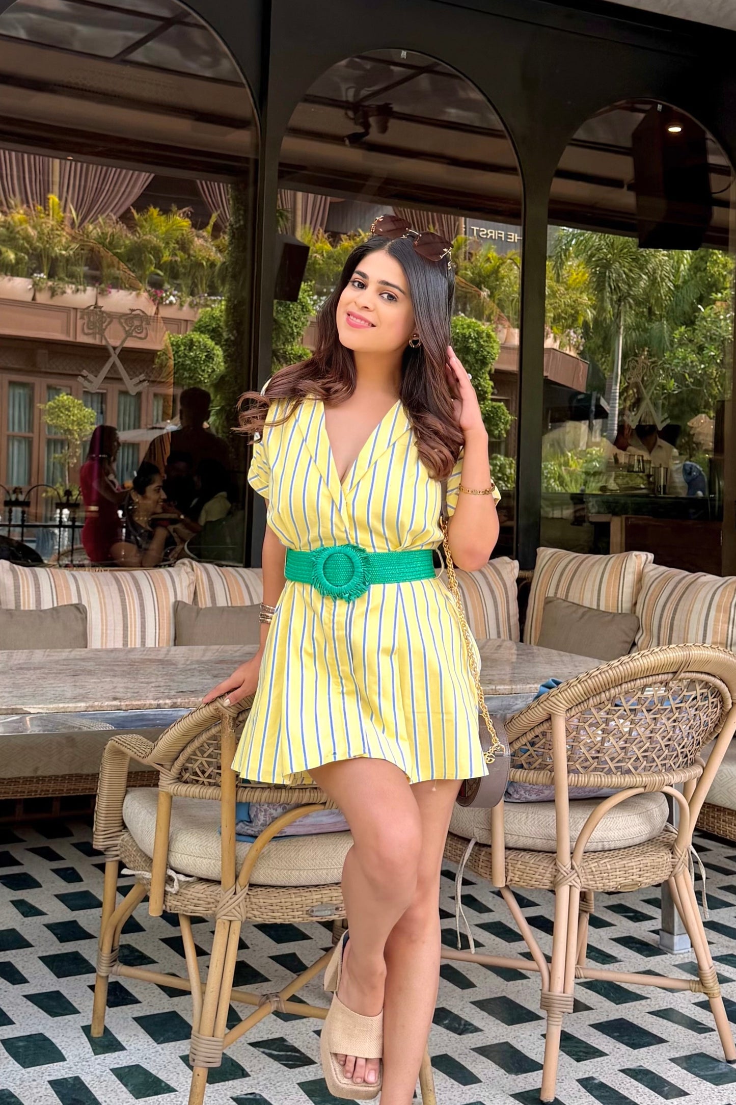 Amalfi stripe dress