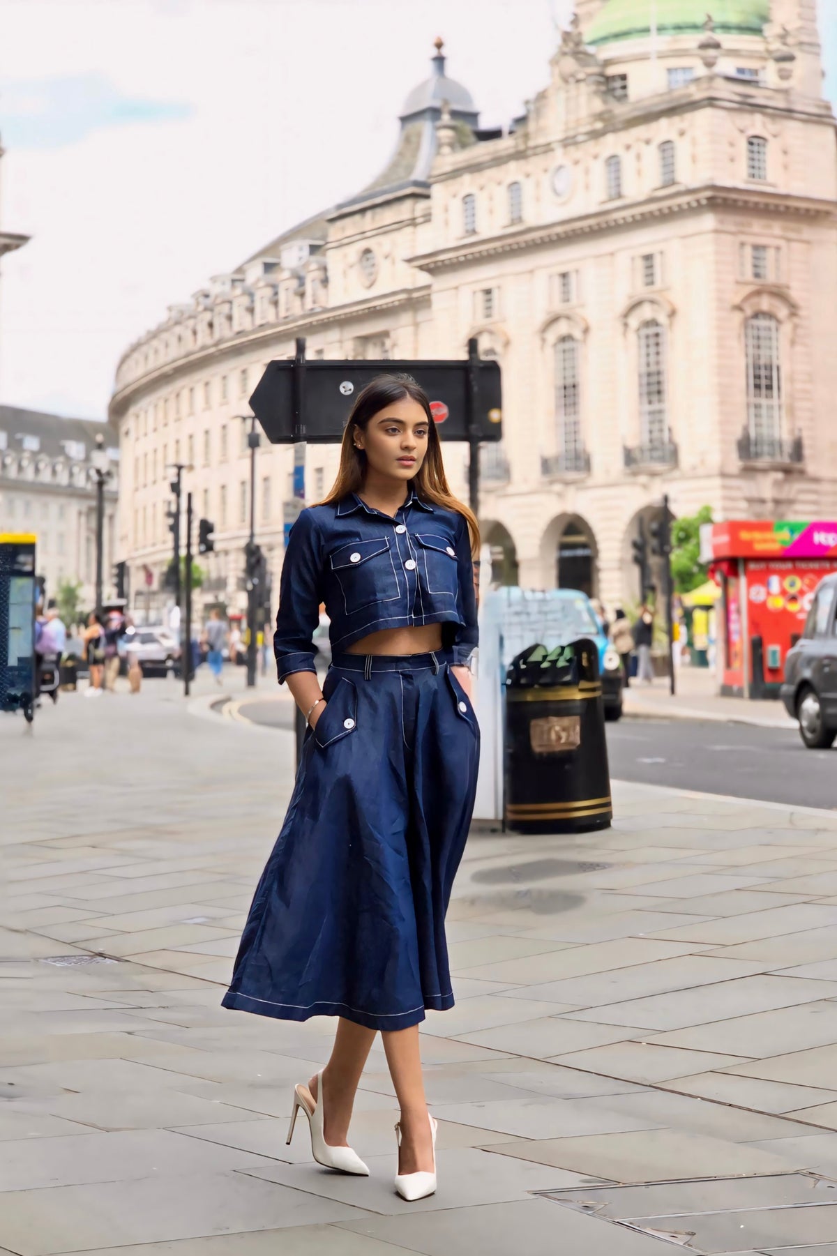 Denim drama set