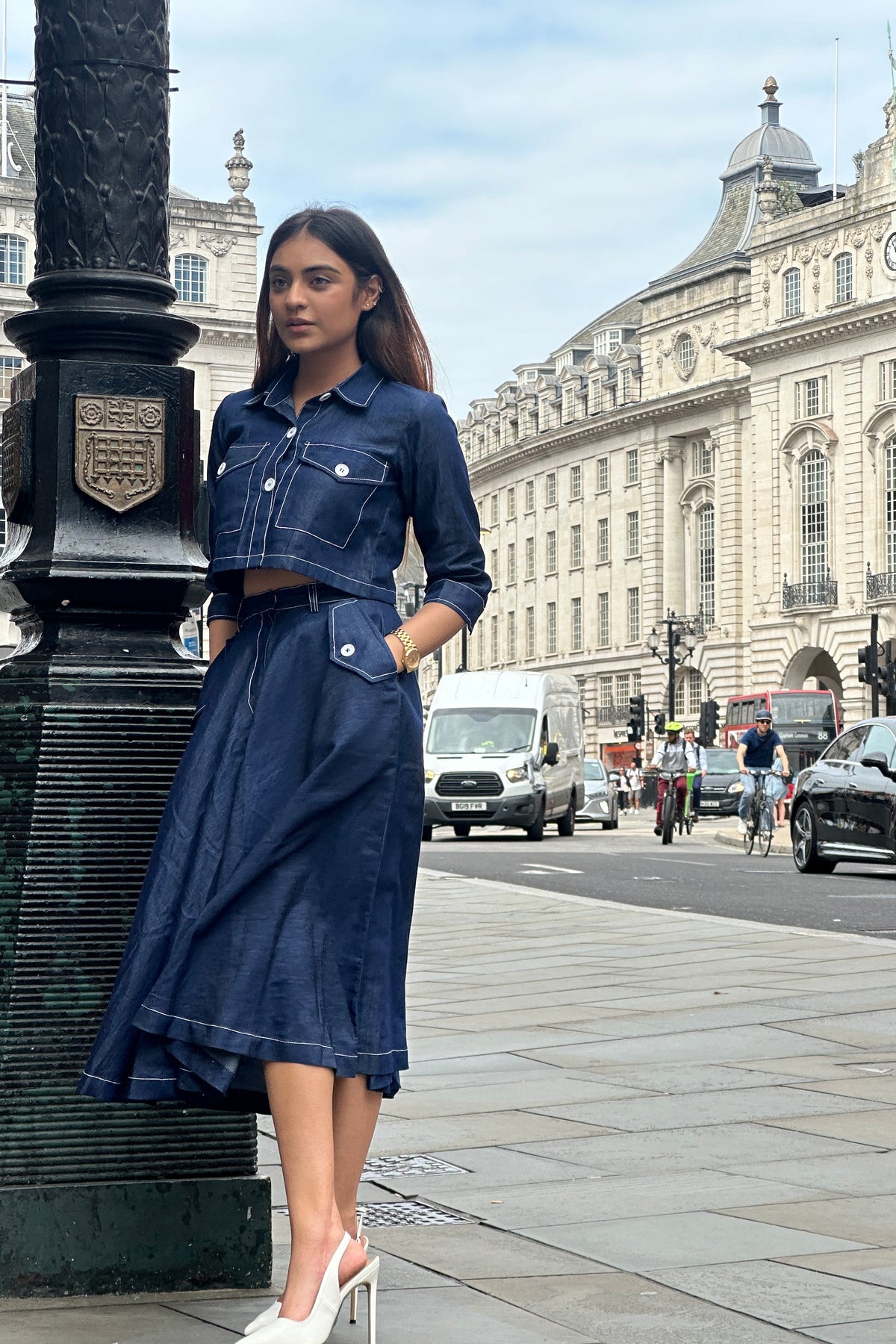 Denim drama set