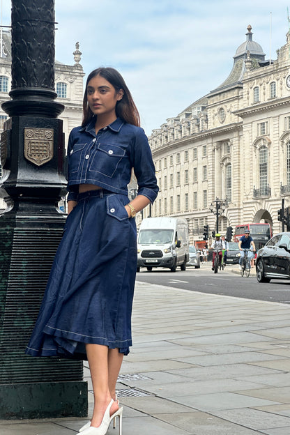 Denim drama set