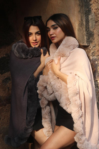 Dramatic shawl cape