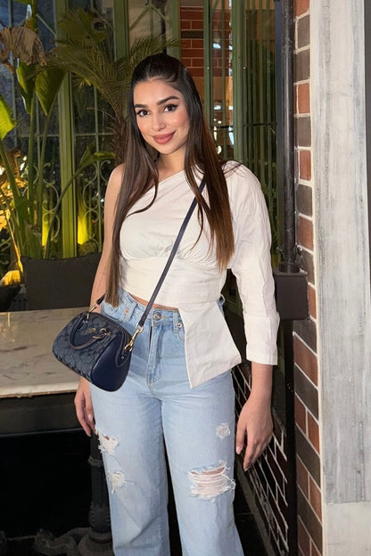 One shoulder Top