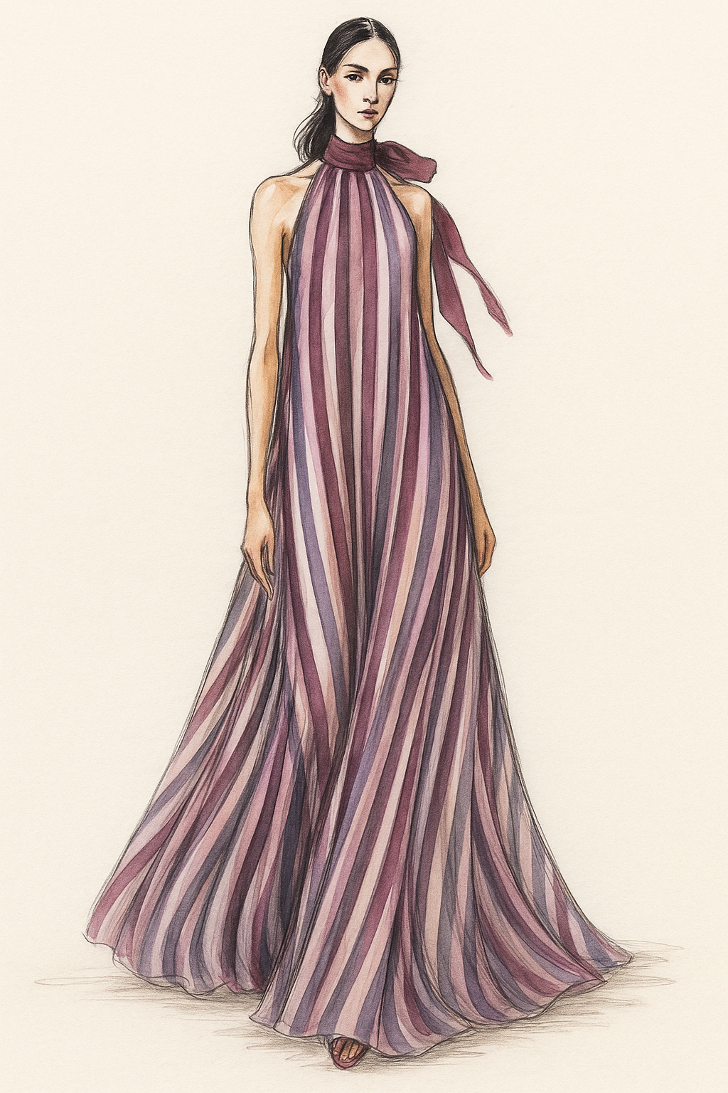 Stripes of lavender