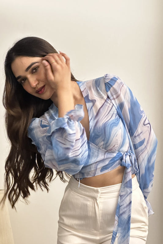 Wrapped in Waves Top